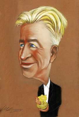 Karykatury ze zdjęcia na zamówienie - rezyser David Lynch (karykatura maku-art)